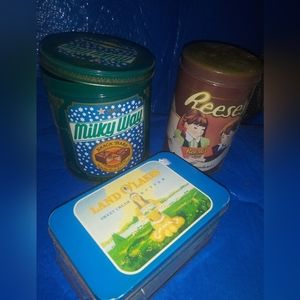Vintage tin lot x 3